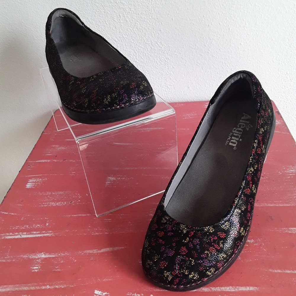 Alegria Petal Floral Ballet Flats Women's Size 8.5